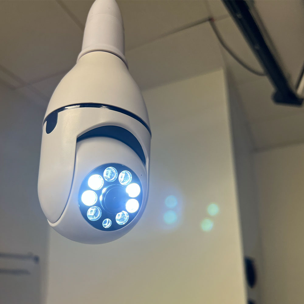 Wireless Home Security Camera Light Bulb with Motion Alert