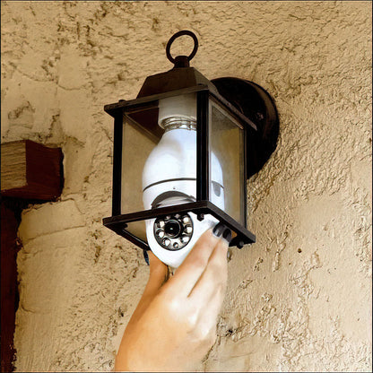 Wireless Home Security Camera Light Bulb with Motion Alert