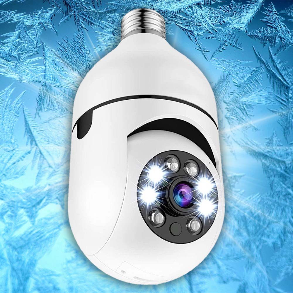 Wireless Home Security Camera Light Bulb with Motion Alert