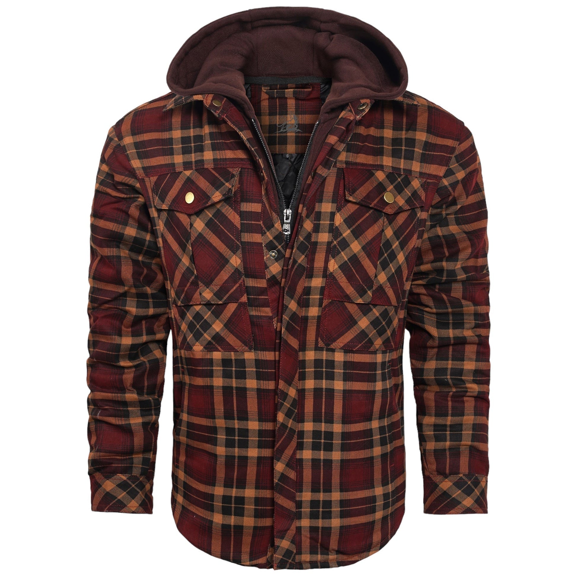Lightweight Autumn Jacket for Men - Vertex-Dark Orange-S-Nora Luxe