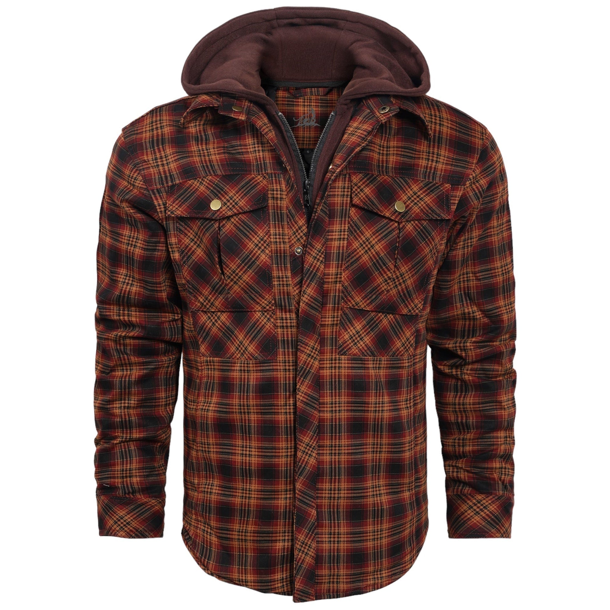 Lightweight Autumn Jacket for Men - Vertex-Dark Orange-S-Nora Luxe