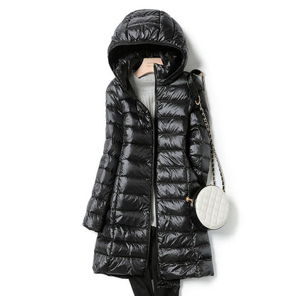 Lightweight Casual Women's Winter Jacket - Nova-Black-M-Nora Luxe
