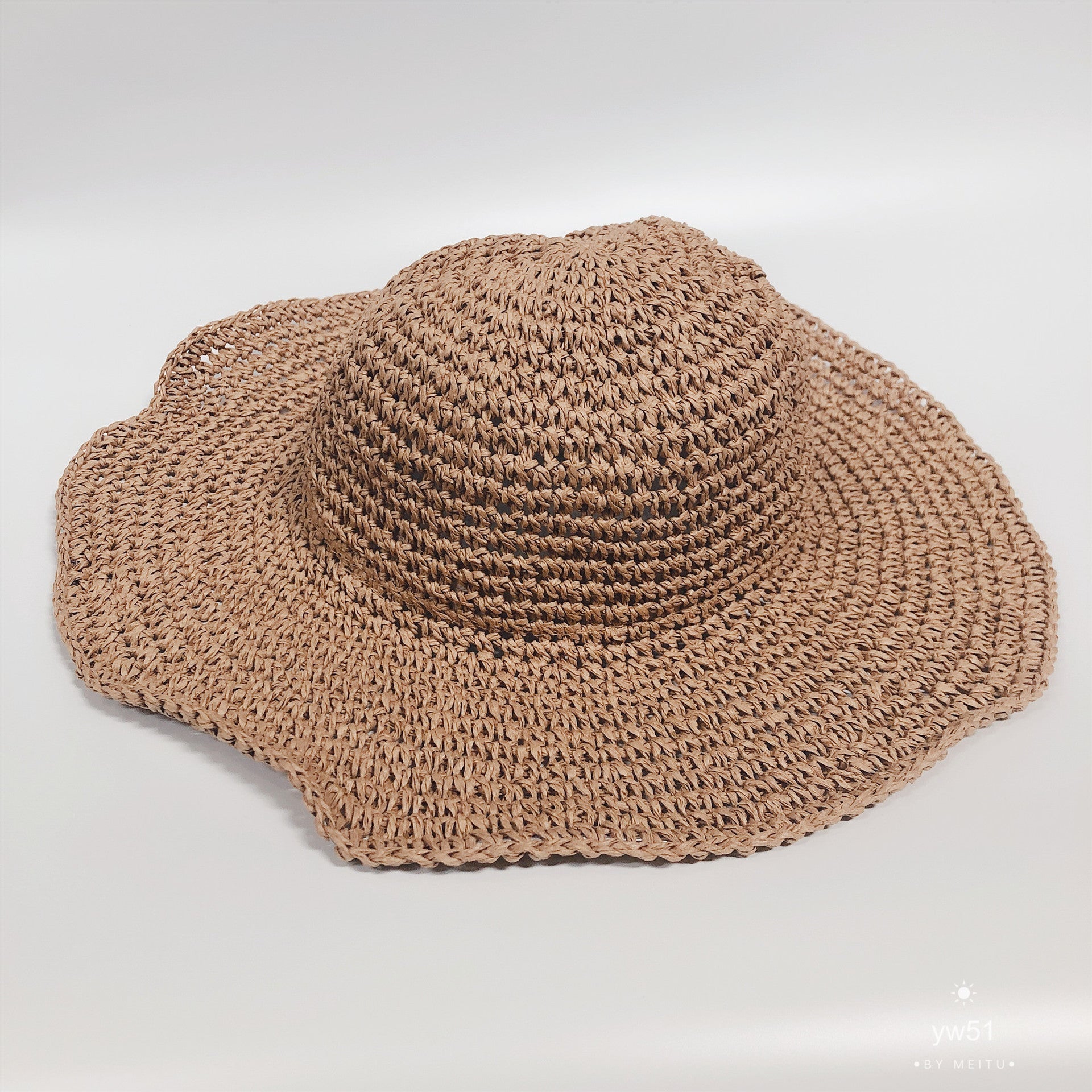 Lightweight, holiday-friendly summer beach hat for women – Debbie-Khaki-The Livary