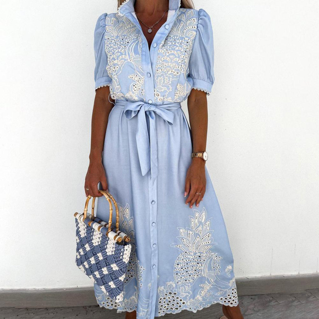 Comfortable Long Summer Dress - Pexav