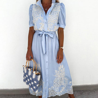 Comfortable Long Summer Dress - Pexav