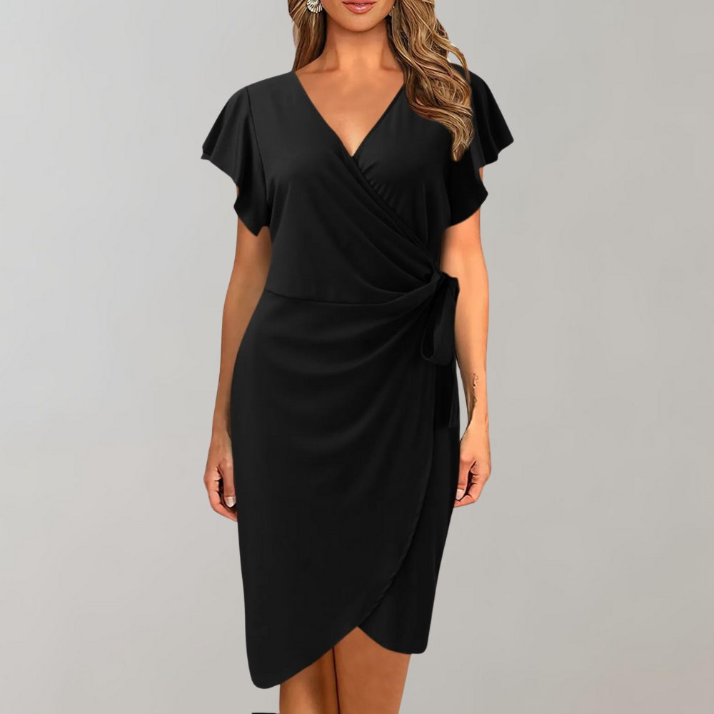 Breathable Casual Sundress with Short Sleeves - Pexav
