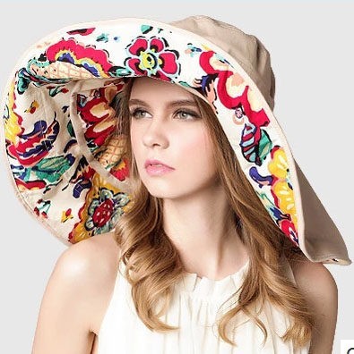 Stylish Women's Sun Hat with Wide Brim - Pexav