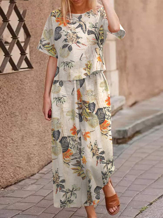 Comfy Cotton Boho Summer Dress Set - Pexav