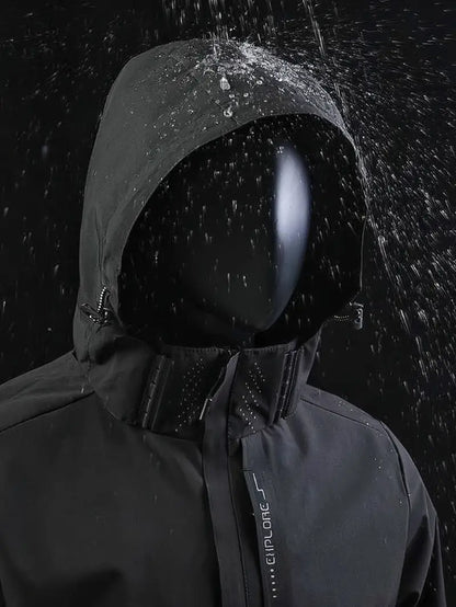 Lightweight Waterproof Jacket for Men - Finn-Black-XS-Nora Luxe