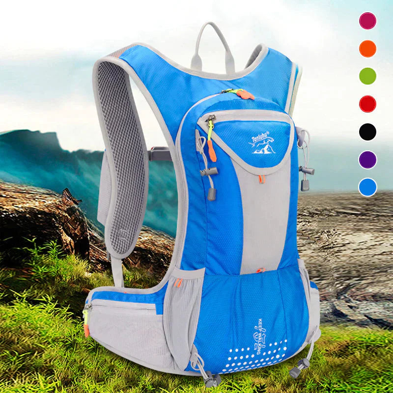 Lightweight, Waterproof & with Integrated Water Bladder - AquaPack-Blue-Nora Luxe