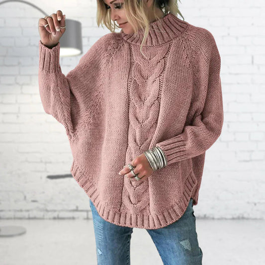 Chunky Warm Womens Cable Knit Sweater - Pexav