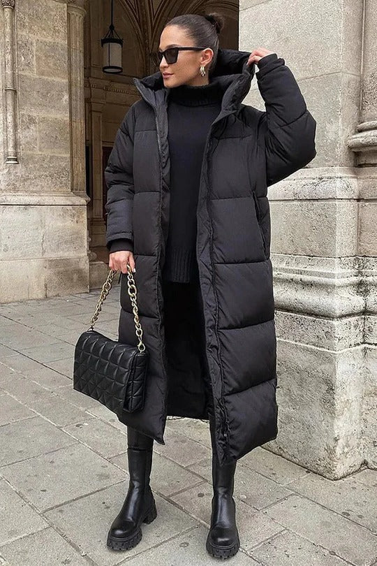 Warm Padded Down Parka Coat for Women - Pexav