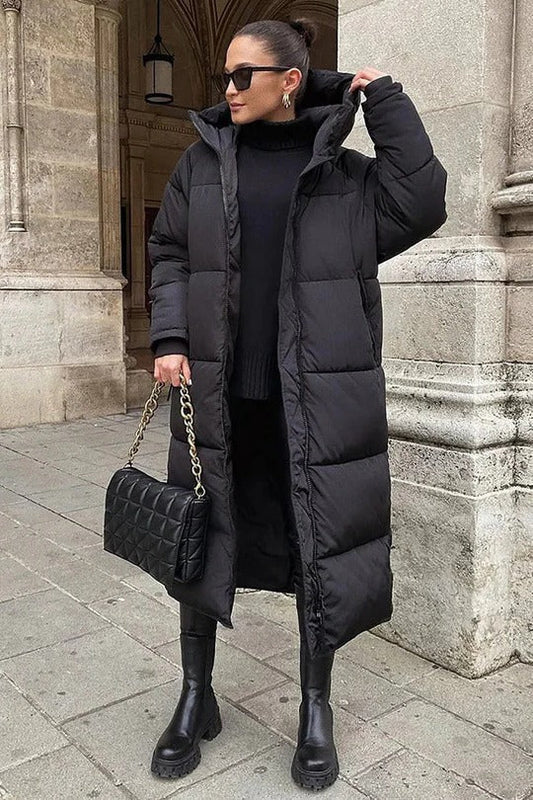 Warm Padded Down Parka Coat for Women - Pexav