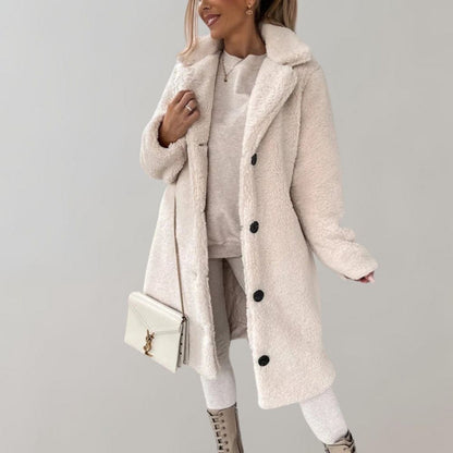 Warm Faux Fur Parka Coat for Ladies - Pexav