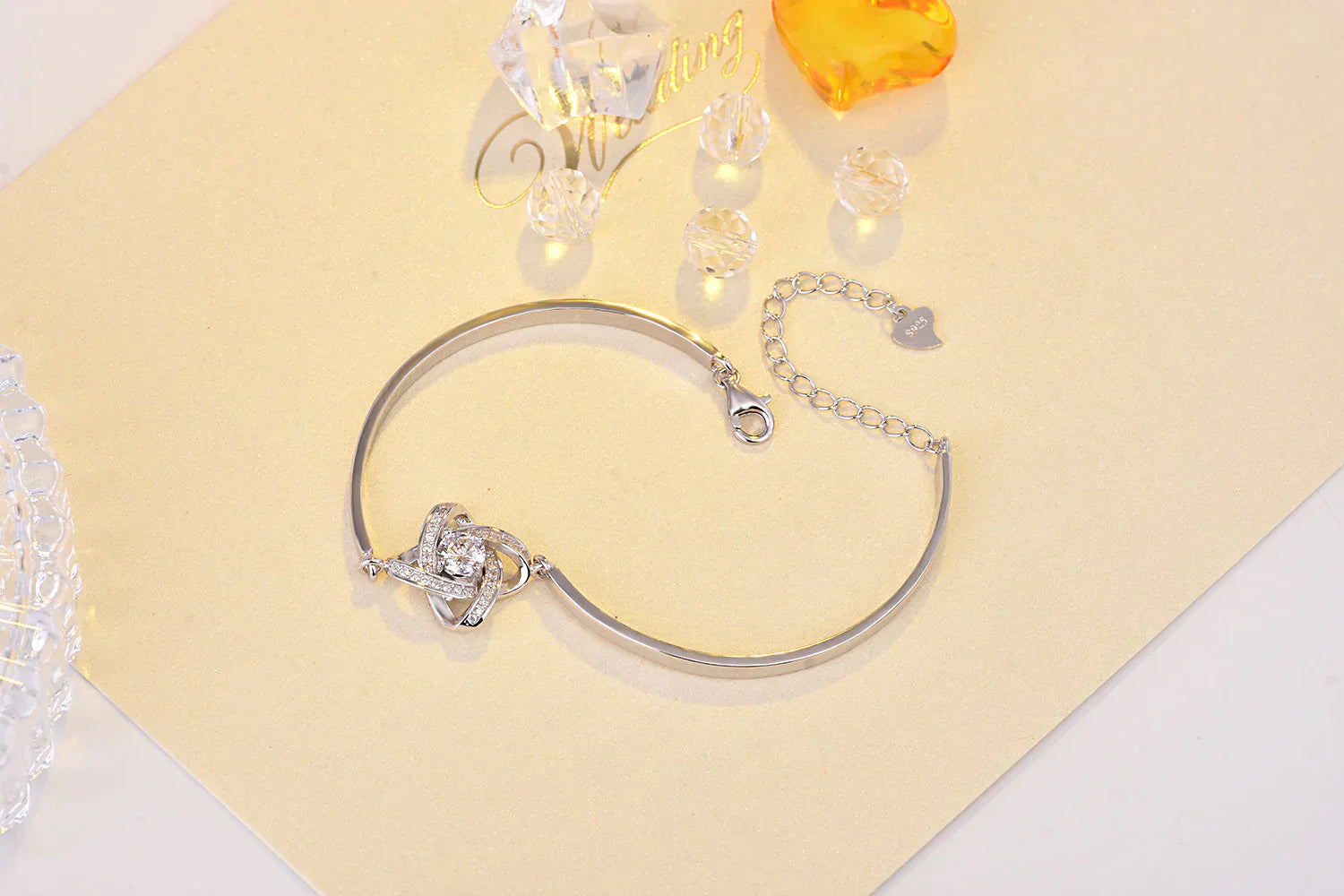 Love Knot Bracelet | Elegant Women's Jewellery | Adjustable Chain-Nora Luxe