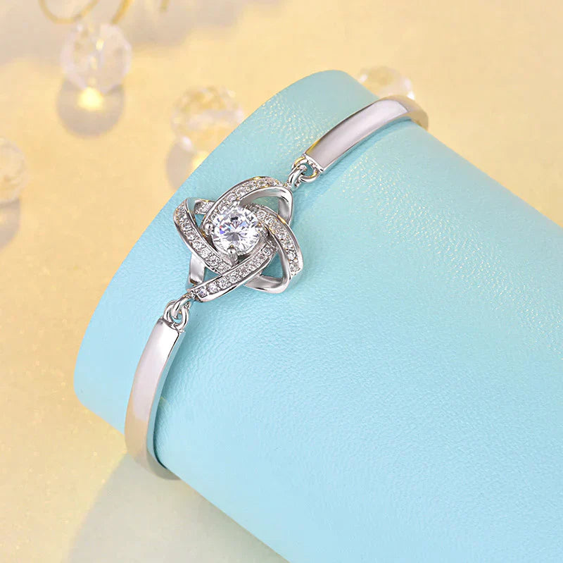 Simple Heart Knot Adjustable Chain Bracelet - Pexav