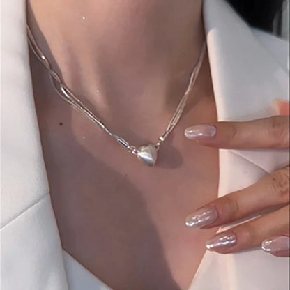 Love Magnet Pendant Necklace-Nora Luxe