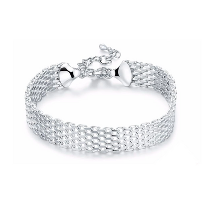 Stylish Silver Plaited Good Luck Charm - Pexav
