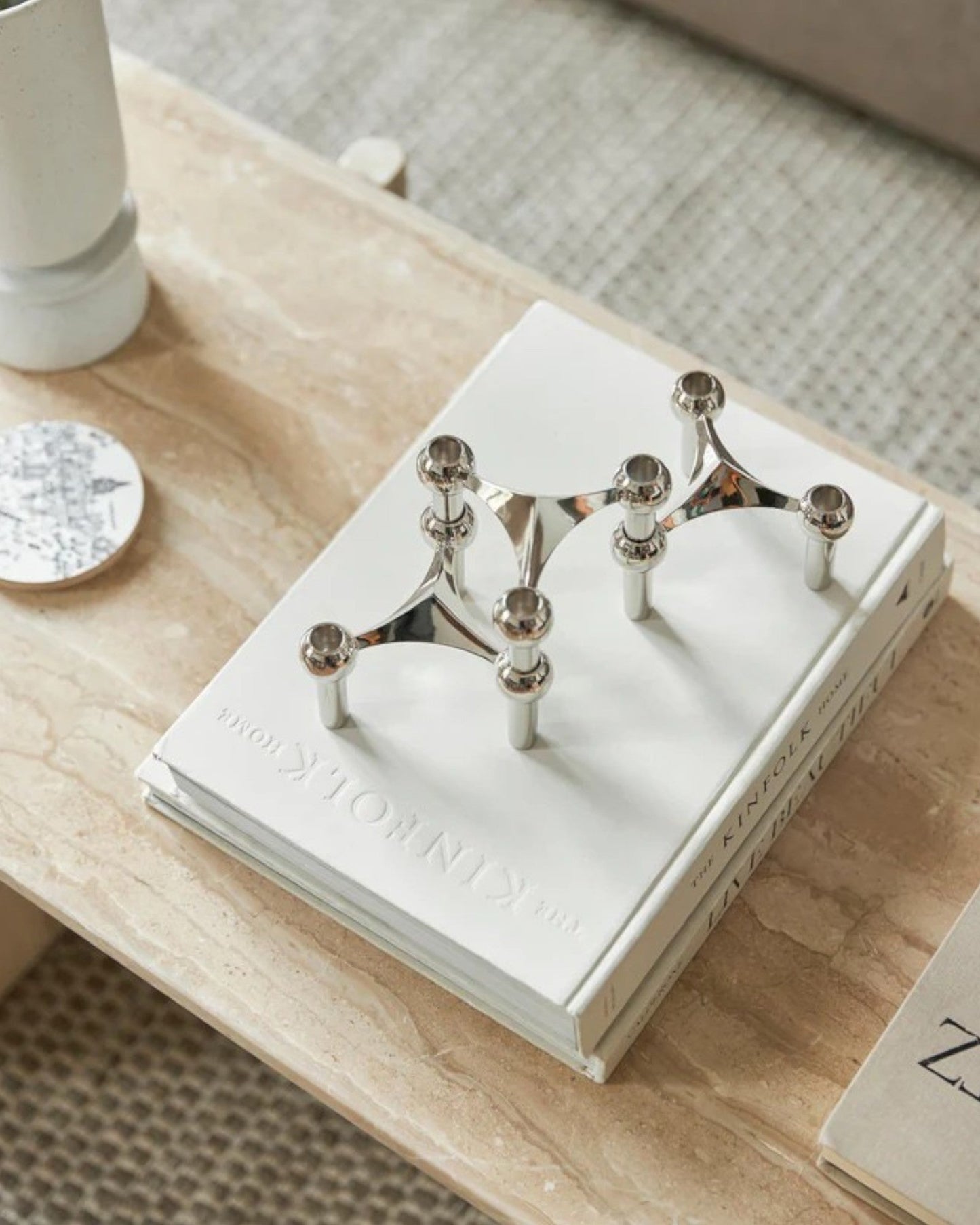 Unique Metal Candle Holder for 3 Candles