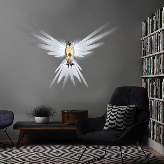 Glowing Angel Wings Table Lamp - Pexav