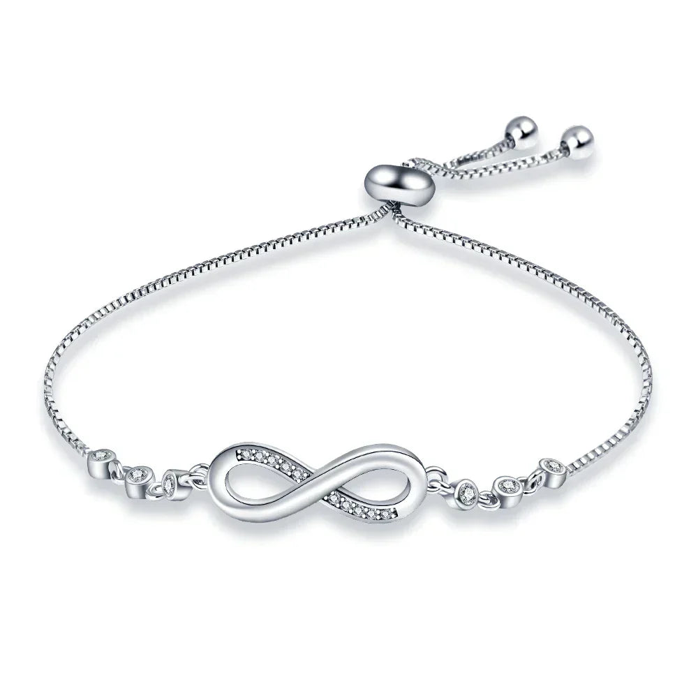 Timeless Infinity Silver Bracelet - Pexav