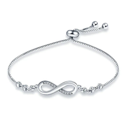 Timeless Infinity Silver Bracelet - Pexav