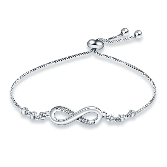 Timeless Infinity Silver Bracelet - Pexav