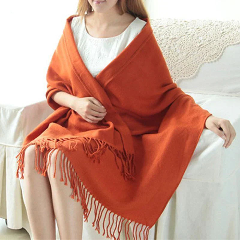 Luxury Cashmere Ladies Scarf - Marlowe-Brown-Nora Luxe