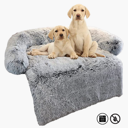 Luxury Dog Sofa Bed - PawLounge-Gray-S (35.43 x 29.53 x 5.91 inches)-Not Washable-Nora Luxe