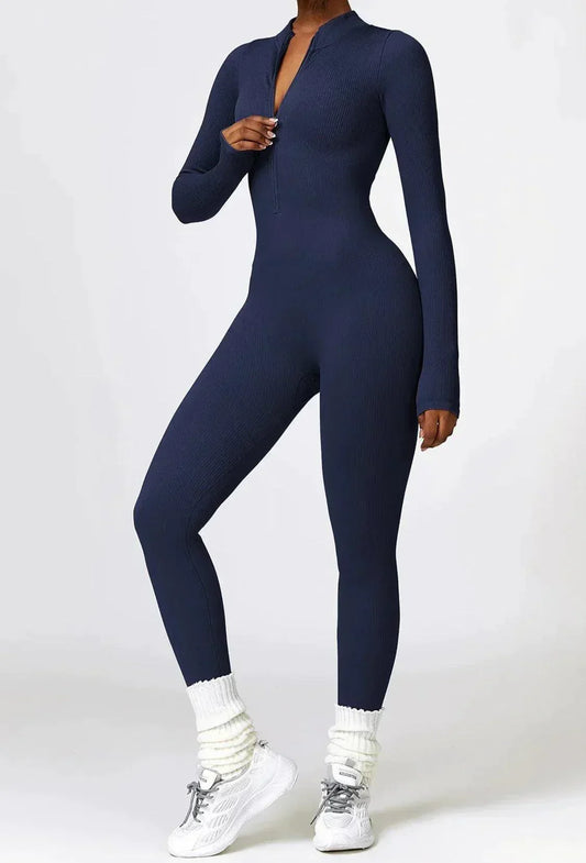 Comfy Women's Jumpsuit with Long Sleeves - Pexav