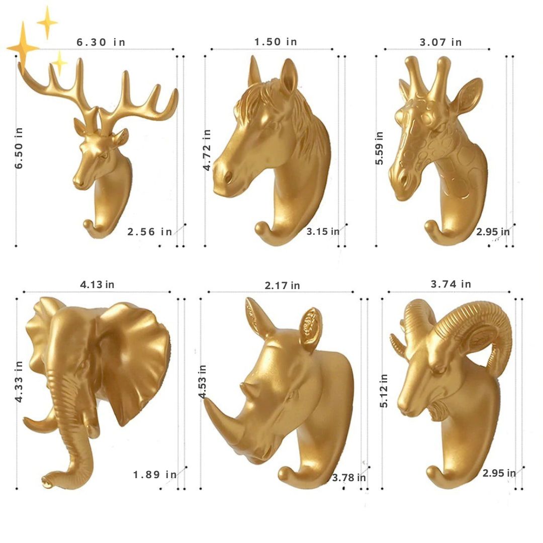 Luxury Gold Animal Storage Hangers - GoldenPaws-Stag-Nora Luxe