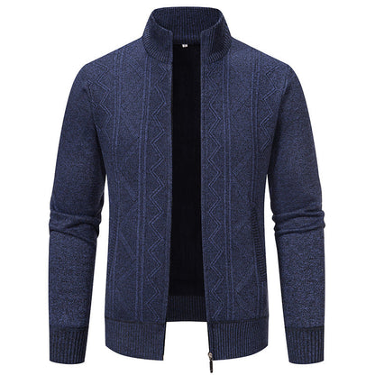 Luxury Knitted Men's Vest - Henry-Dark Blue-L-Nora Luxe