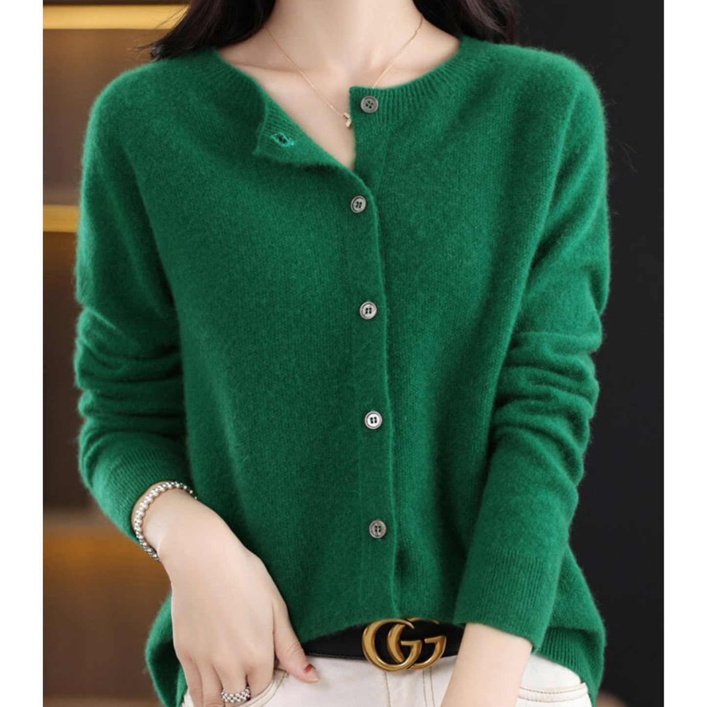 Luxury Ladies Waistcoat - Aurora-Dark Green-S-Nora Luxe