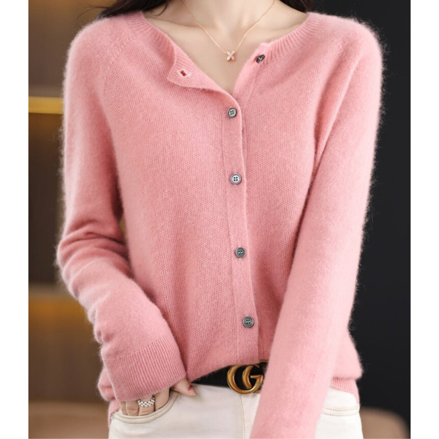 Luxury Ladies Waistcoat - Aurora-Light Pink-S-Nora Luxe