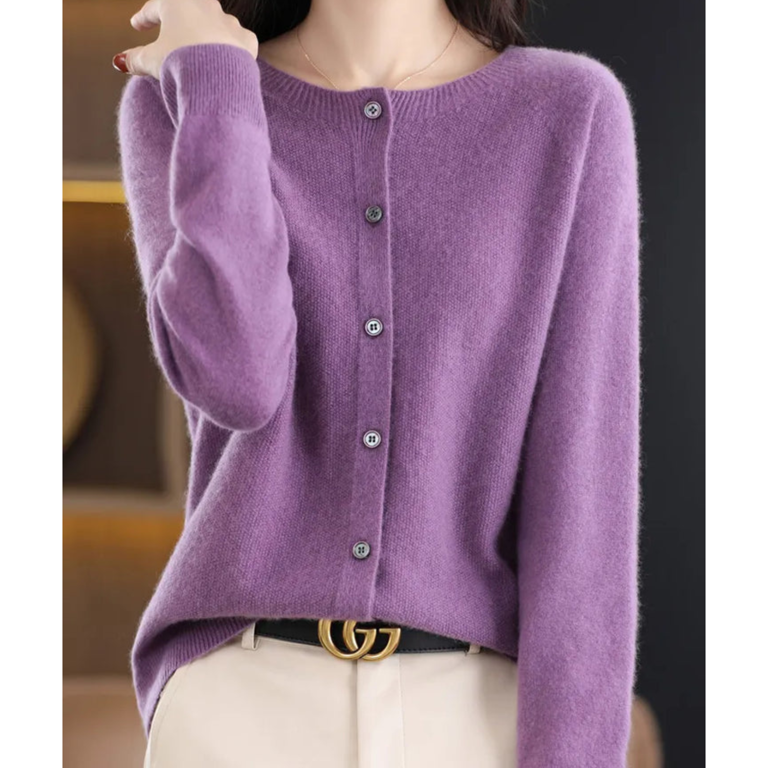 Luxury Ladies Waistcoat - Aurora-Purple-S-Nora Luxe