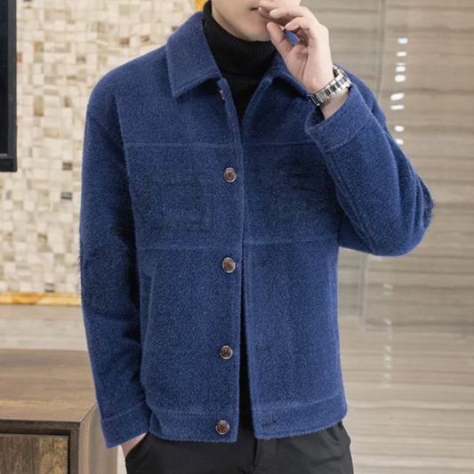Classic Mens Wool Overcoat - Pexav