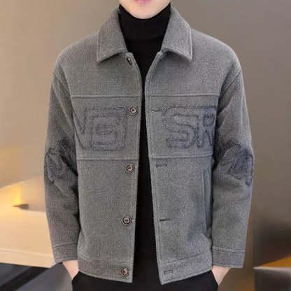Luxury Men's Coat with Timeless Class - Bastien-Gray-S-Nora Luxe