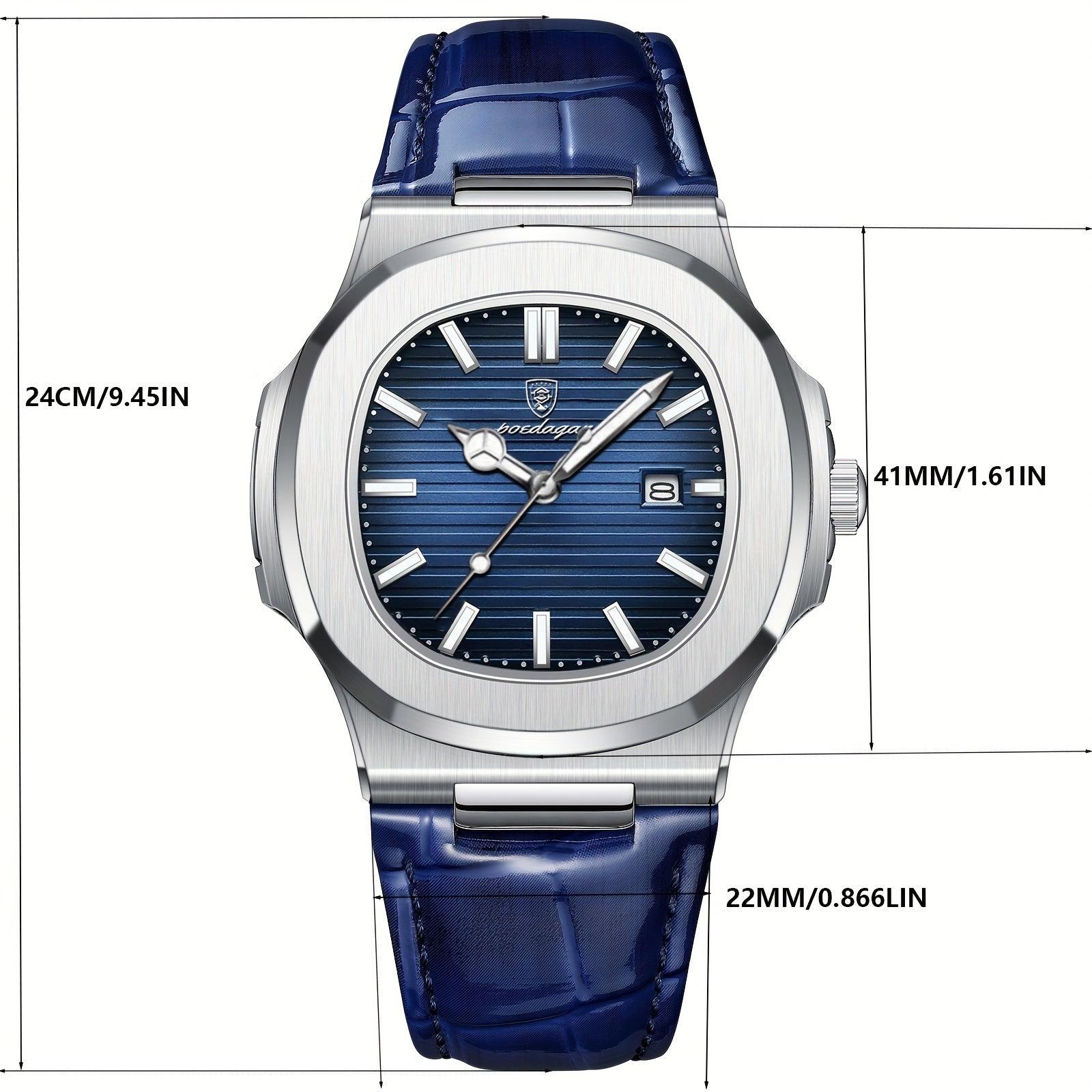 Luxury Men's Watch - Tempus-Blue-Nora Luxe