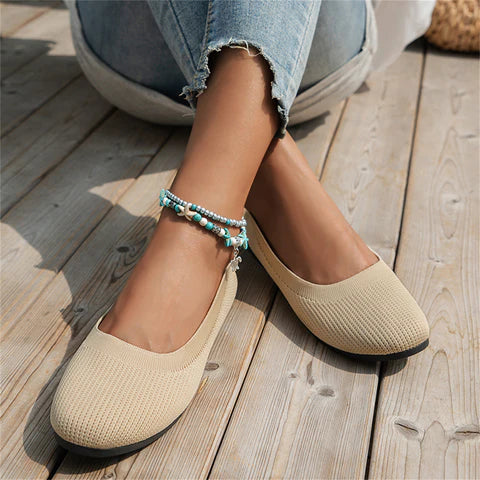 Comfortable Supportive Flat Shoes - Alina - Pexav