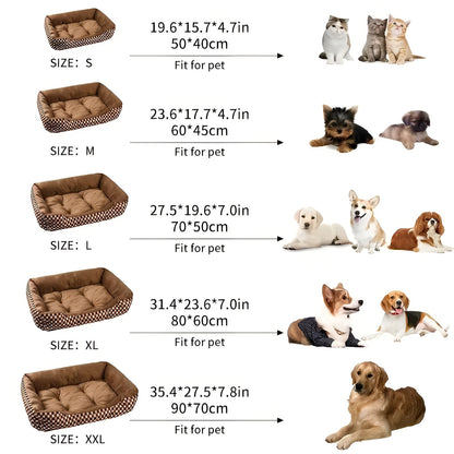 Luxury Orthopedic Plush Pet Bed - PlushNest-Red-XS (15.75 inches x 11.81 inches)-Nora Luxe