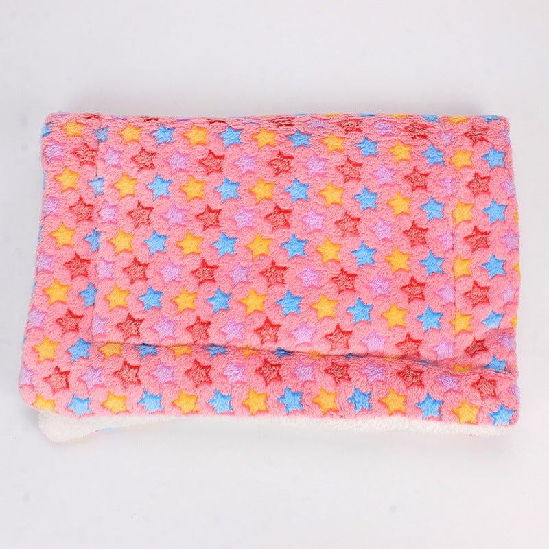 Luxury Pet Blanket - CozyCompanion-Pink Stars-S (15.75x31.5 inches)-Nora Luxe