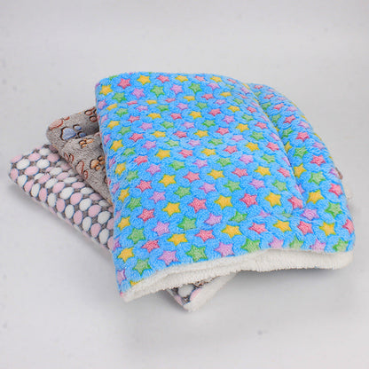 Luxury Pet Blanket - CozyCompanion-White Pawprints-S (15.75x31.5 inches)-Nora Luxe