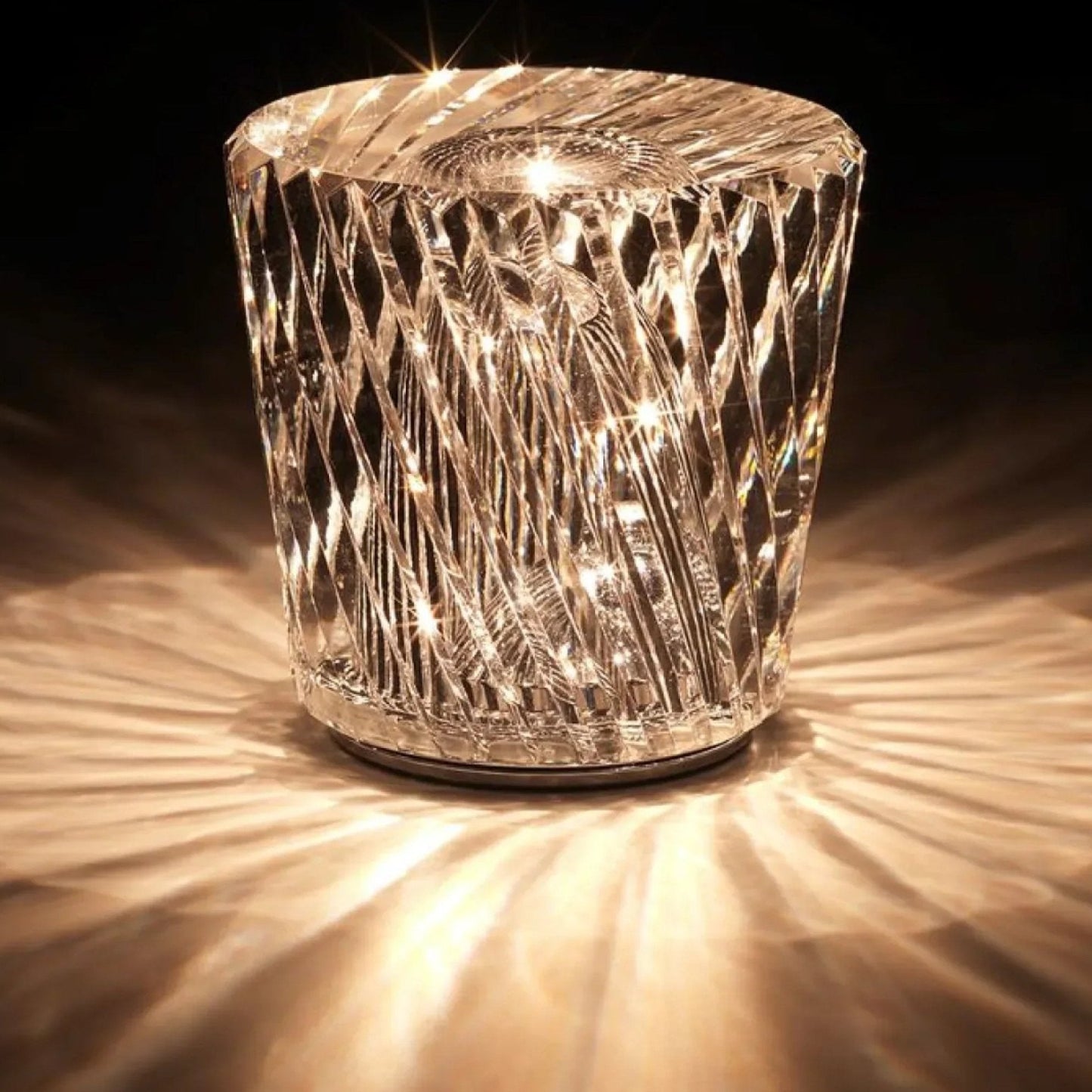 Luxury Rechargeable Diamond Crystal Table Lamp - Lumière Diamond-Acrux-Nora Luxe