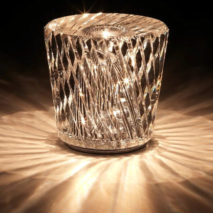 Luxury Rechargeable Diamond Crystal Table Lamp - Lumière Diamond-Acrux-Nora Luxe