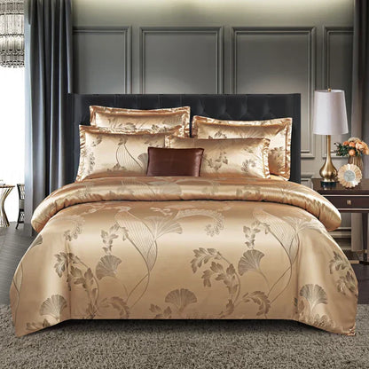 Luxury Satin Duvet Cover Set - RoyalDream-King: 86.61 × 94.49 in-10-Nora Luxe
