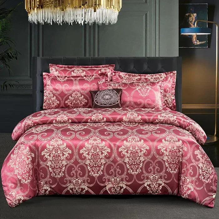 Luxury Satin Duvet Cover Set - RoyalDream-King: 86.61 × 94.49 in-10-Nora Luxe
