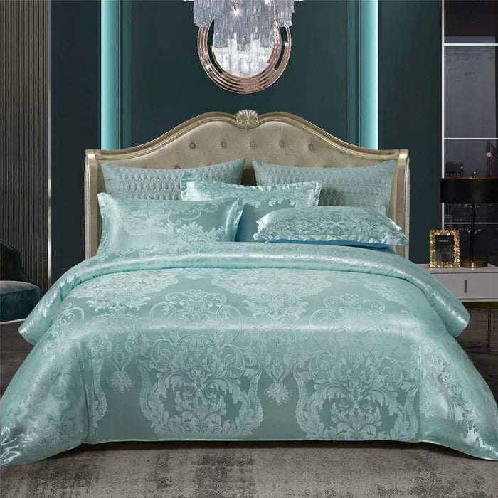 Luxury Satin Duvet Cover Set - RoyalDream-King: 86.61 × 94.49 in-10-Nora Luxe