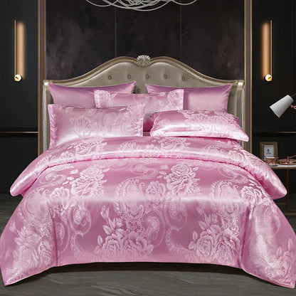 Luxury Satin Duvet Cover Set - RoyalDream-King: 86.61 × 94.49 in-10-Nora Luxe