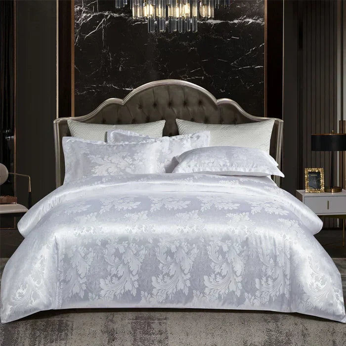 Luxury Satin Duvet Cover Set - RoyalDream-King: 86.61 × 94.49 in-10-Nora Luxe