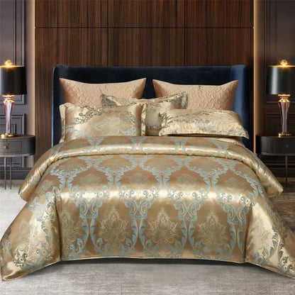 Luxury Satin Duvet Cover Set - RoyalDream-King: 86.61 × 94.49 in-10-Nora Luxe
